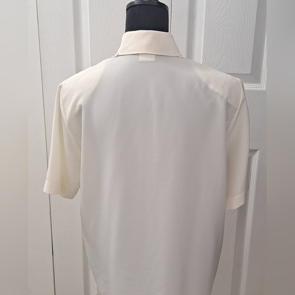 Vintage 80's Canda Cream Blouse With A Lace Collar - Picture 3 of 8